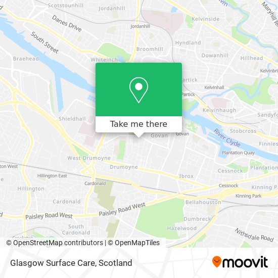 Glasgow Surface Care map