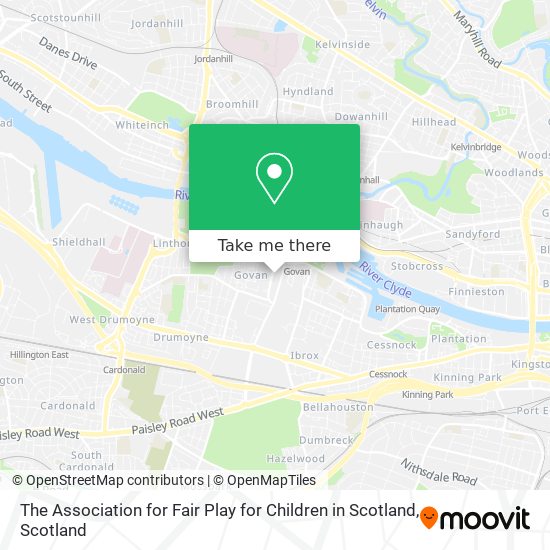 The Association for Fair Play for Children in Scotland map