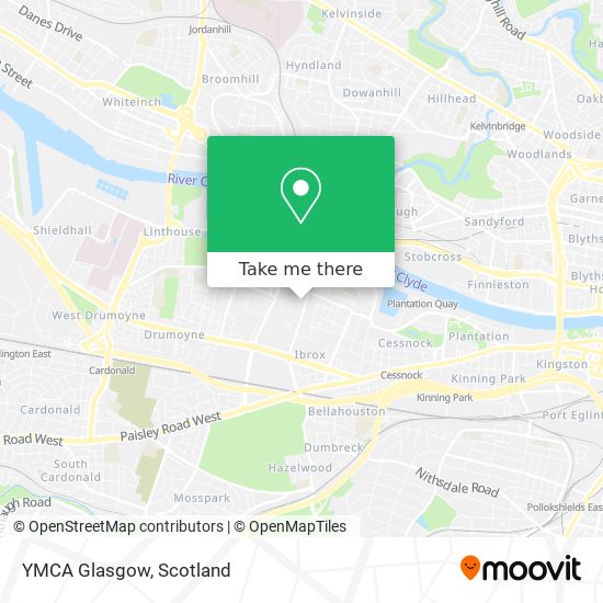 YMCA Glasgow map