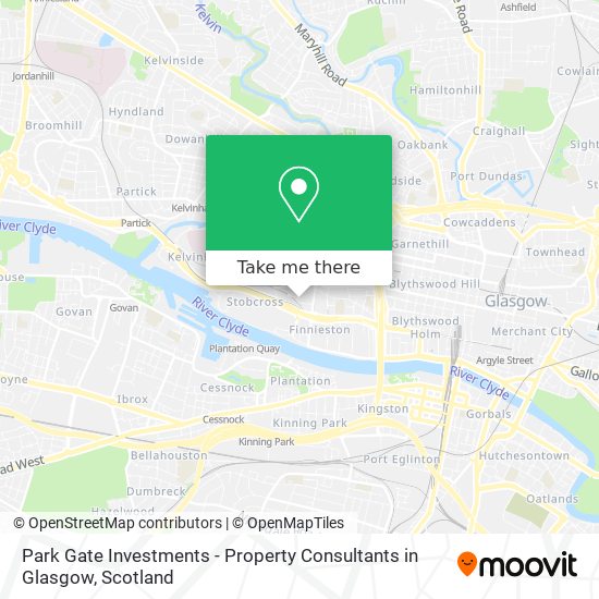 Park Gate Investments - Property Consultants in Glasgow map