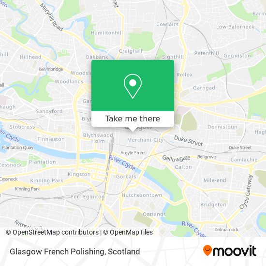 Glasgow French Polishing map