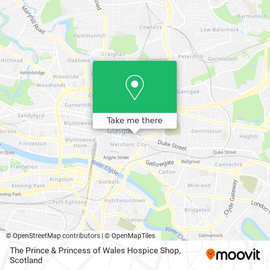 The Prince & Princess of Wales Hospice Shop map