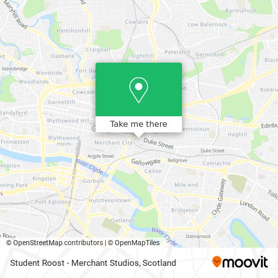 Student Roost - Merchant Studios map