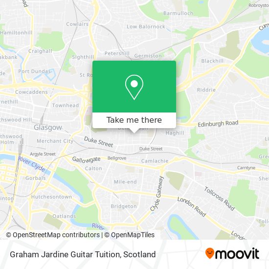 Graham Jardine Guitar Tuition map