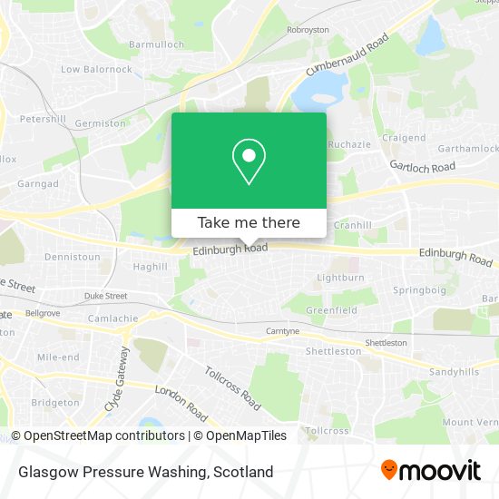 Glasgow Pressure Washing map