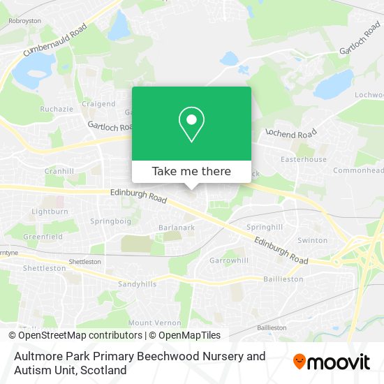 Aultmore Park Primary Beechwood Nursery and Autism Unit map