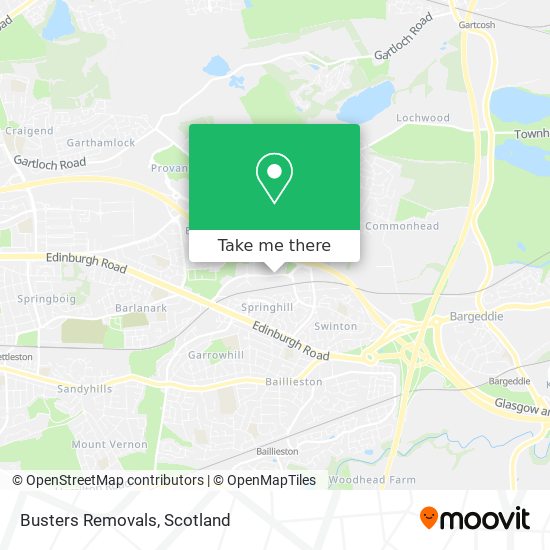 Busters Removals map