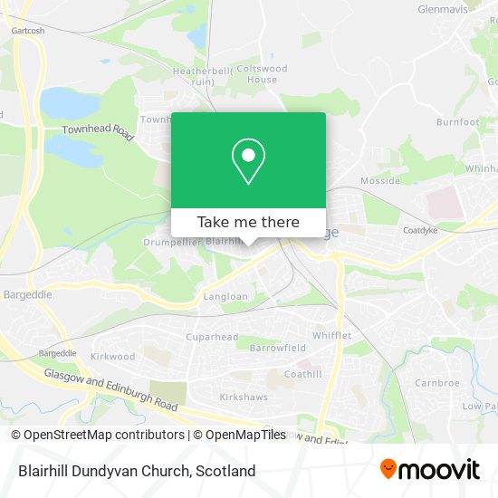 Blairhill Dundyvan Church map