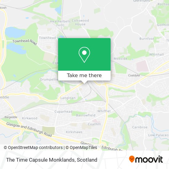 The Time Capsule Monklands map