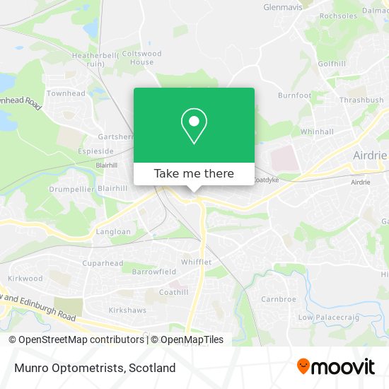 Munro Optometrists map