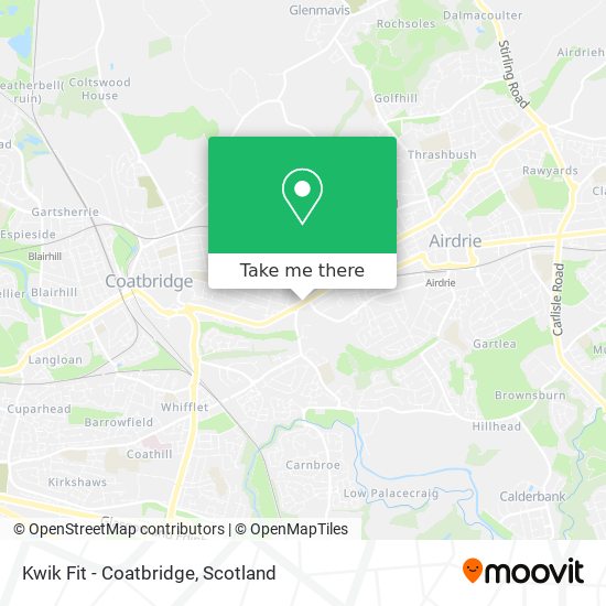 Kwik Fit - Coatbridge map