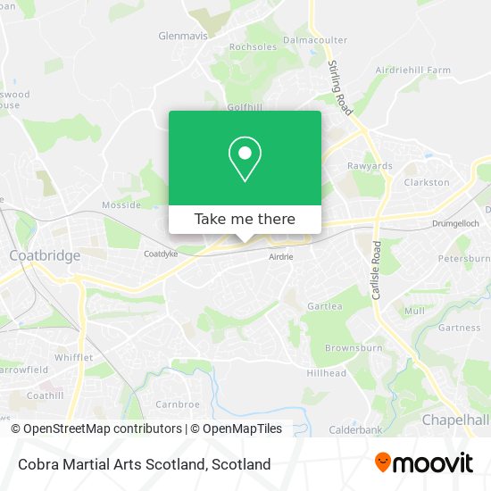 Cobra Martial Arts Scotland map