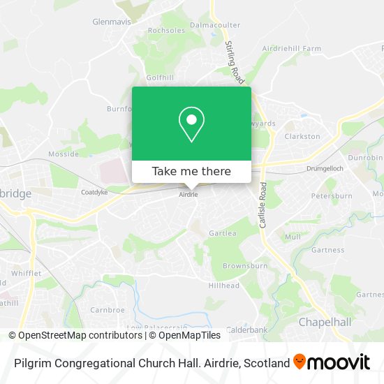 Pilgrim Congregational Church Hall. Airdrie map