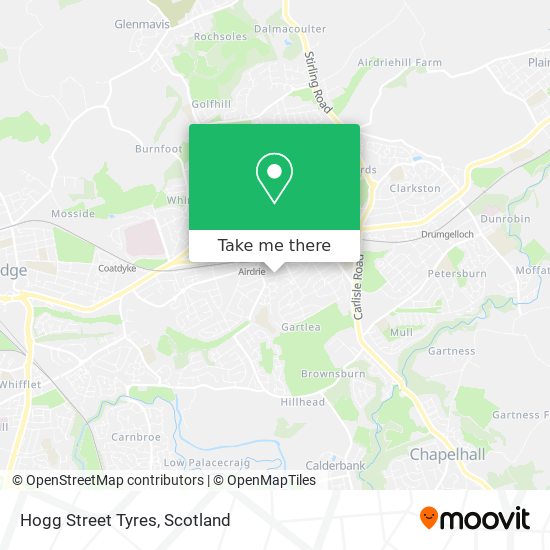 Hogg Street Tyres map