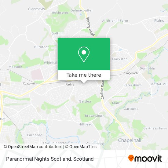 Paranormal Nights Scotland map