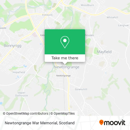 Newtongrange War Memorial map