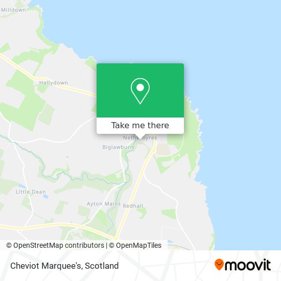 Cheviot Marquee's map