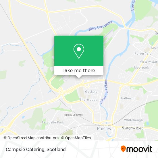 Campsie Catering map