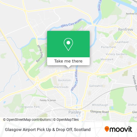 Glasgow Airport Pick Up & Drop Off map