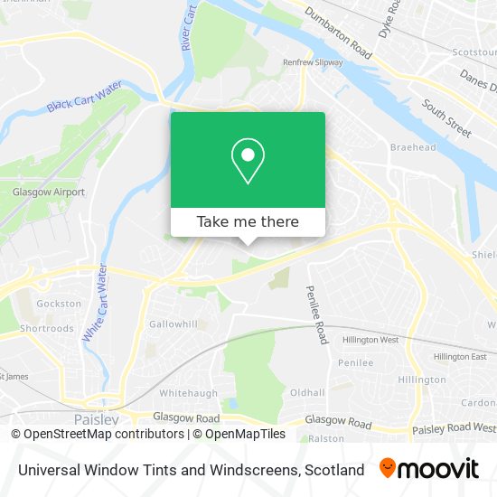 Universal Window Tints and Windscreens map