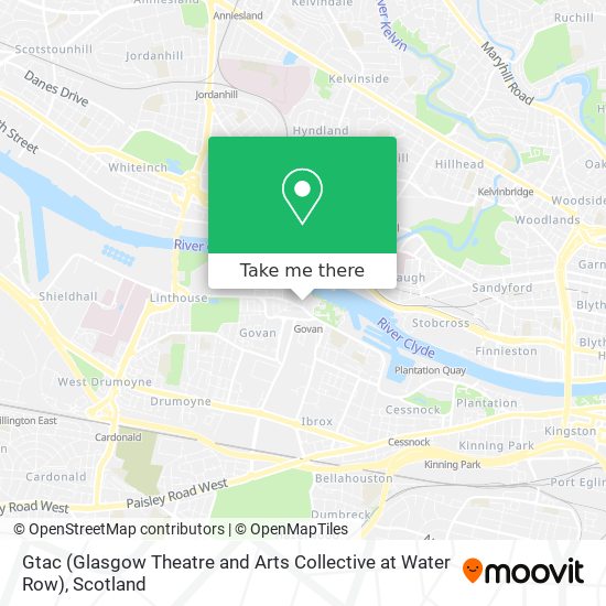 Gtac (Glasgow Theatre and Arts Collective at Water Row) map