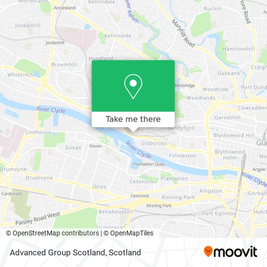 Advanced Group Scotland map