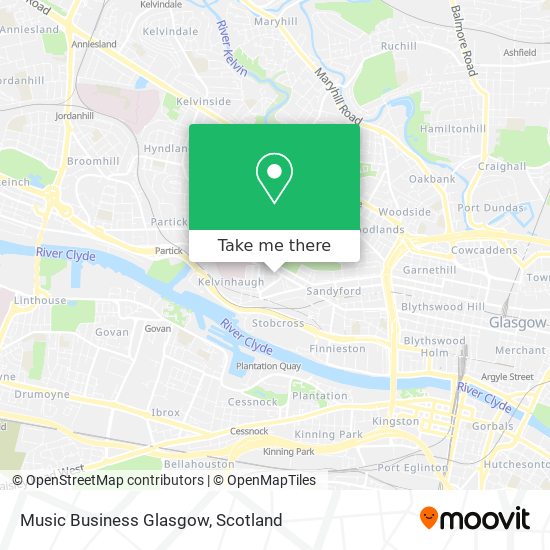 Music Business Glasgow map