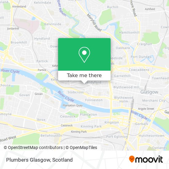 Plumbers Glasgow map