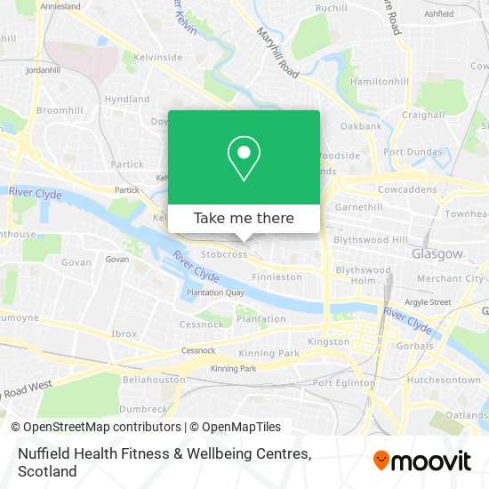 Nuffield Health Fitness & Wellbeing Centres map