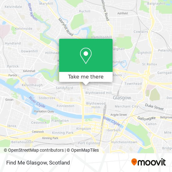 Find Me Glasgow map