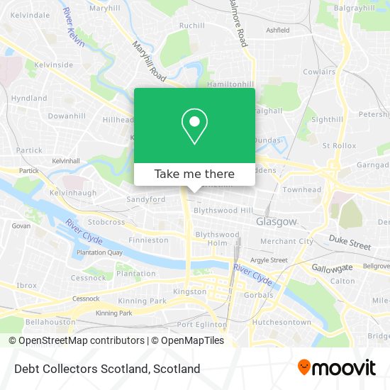 Debt Collectors Scotland map