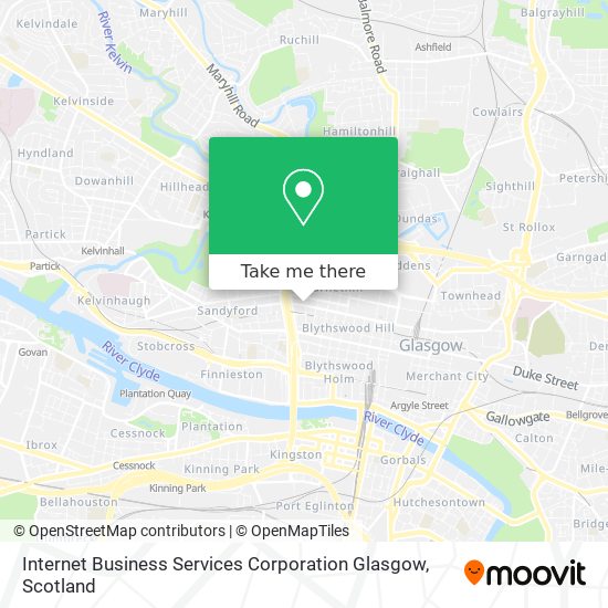 Internet Business Services Corporation Glasgow map