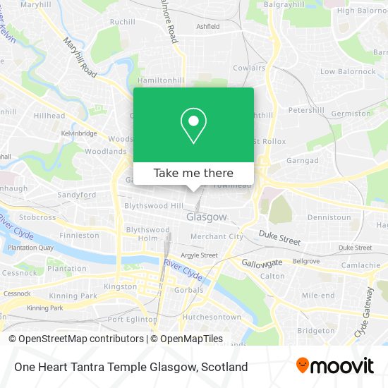 One Heart Tantra Temple Glasgow map