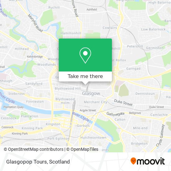 Glasgopop Tours map