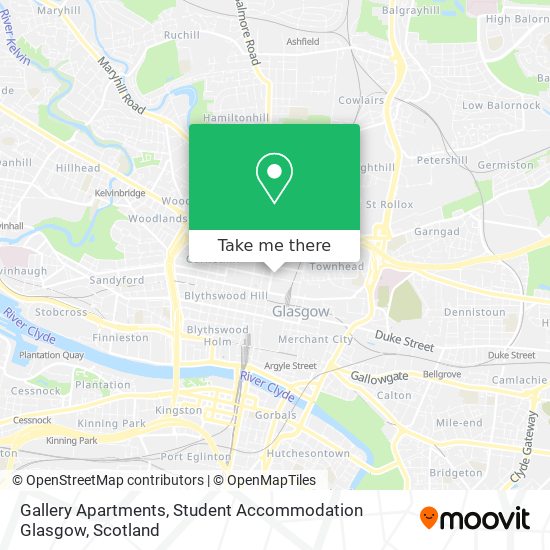 Gallery Apartments, Student Accommodation Glasgow map