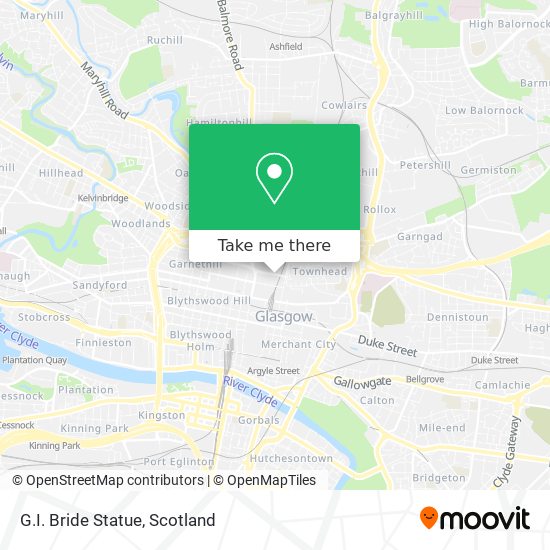 G.I. Bride Statue map
