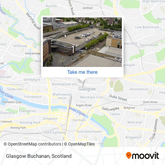 Glasgow Buchanan map