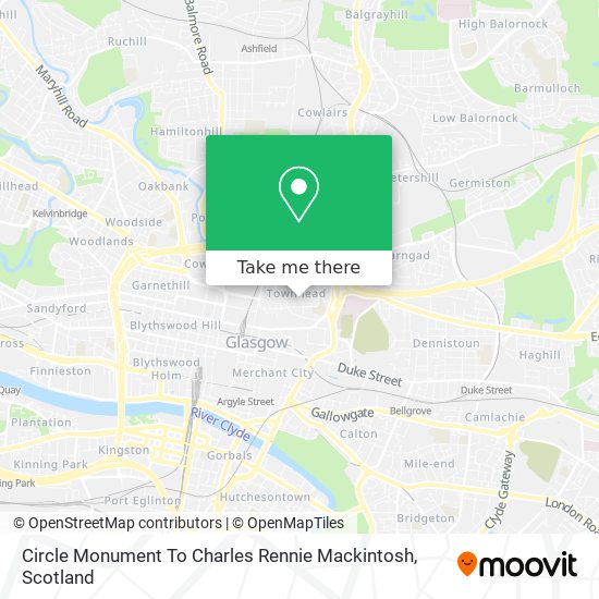 Circle Monument To Charles Rennie Mackintosh map