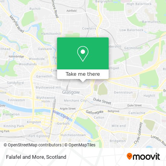Falafel and More map