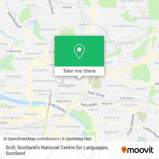 Scilt, Scotland's National Centre for Languages map
