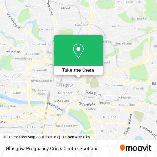 Glasgow Pregnancy Crisis Centre map