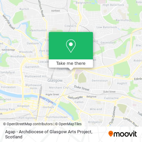 Agap - Archdiocese of Glasgow Arts Project map