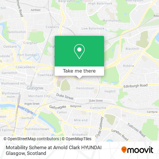 Motability Scheme at Arnold Clark HYUNDAI Glasgow map