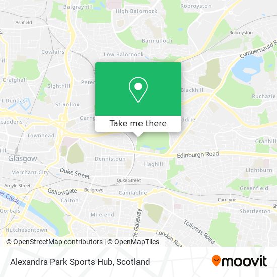Alexandra Park Sports Hub map