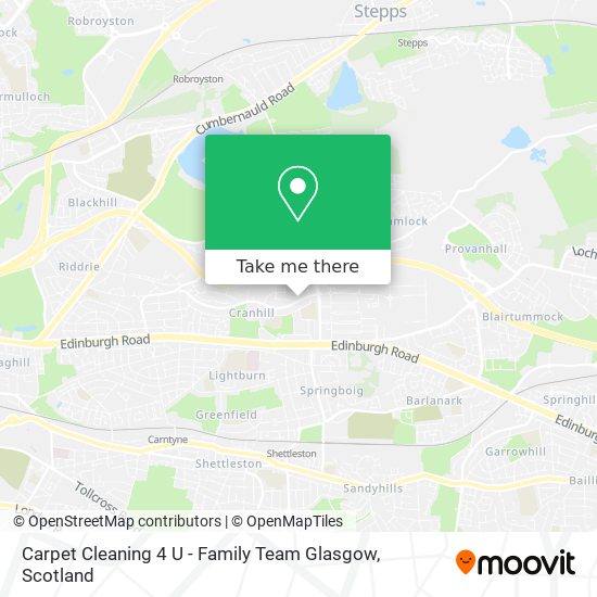 Carpet Cleaning 4 U - Family Team Glasgow map