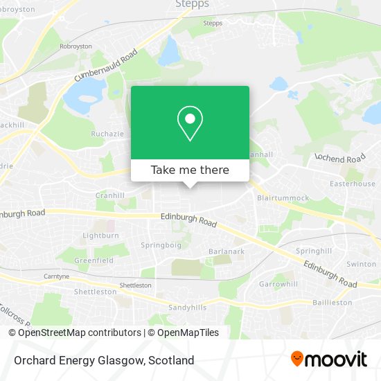 Orchard Energy Glasgow map