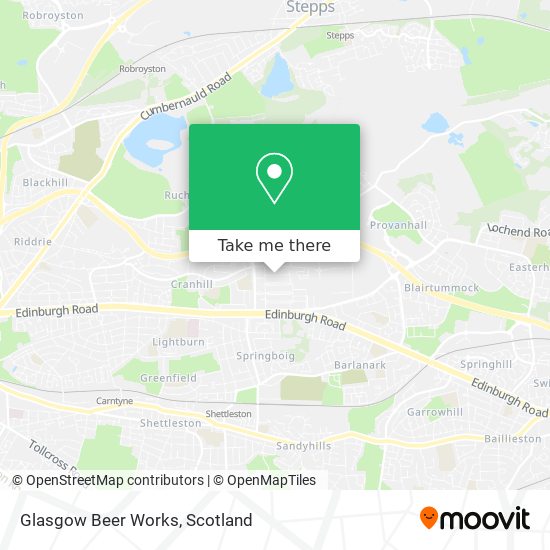 Glasgow Beer Works map