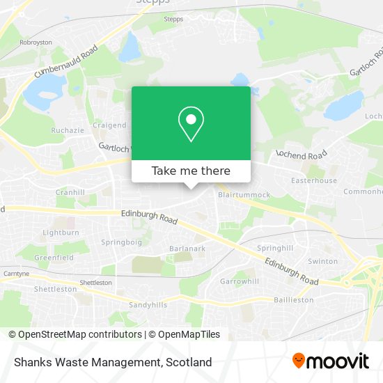 Shanks Waste Management map