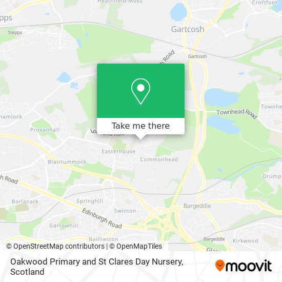 Oakwood Primary and St Clares Day Nursery map