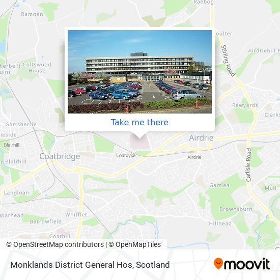 Monklands District General Hos map